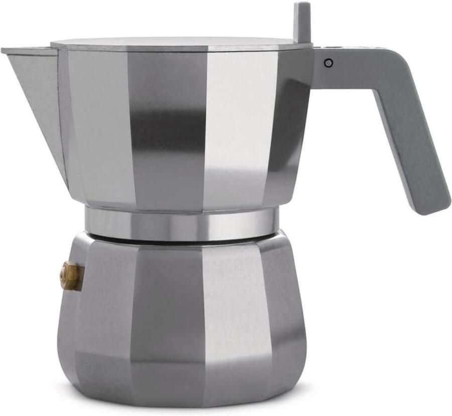 DC06 3 Espressomachine van gegoten aluminium voor 3 kopjes 15 cl grijs