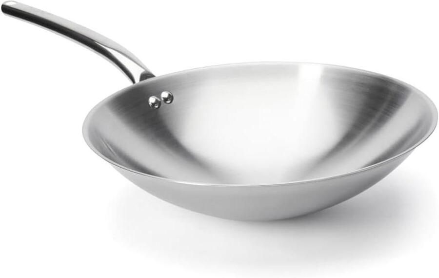 De Buyer 3122.36 Roestvrij staal Roestvrij staal Bodemloze Wok voor Inductiekookplaat