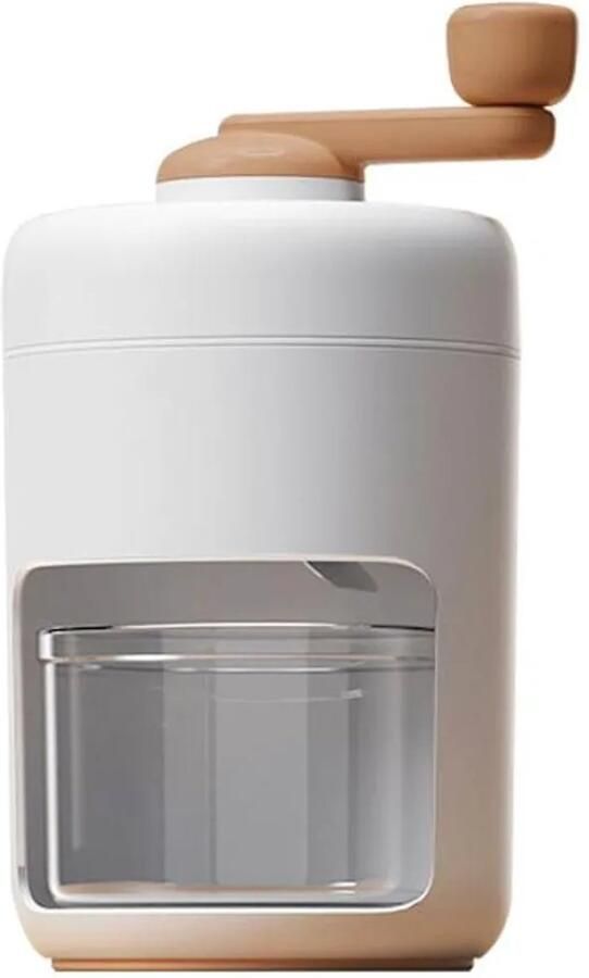 De handmatige ijscrusher een draagbare ijsmachine voor thuisgebruik kan smoothies en gemalen ijs maken. Hij is gemakkelijk te bedienen en ideaal voor zomerfeestjes en cocktails