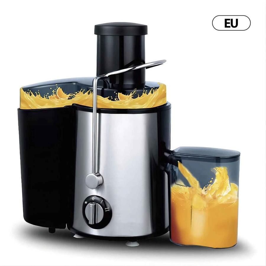 De Warenloods Sapcentrifuge Groenten en Fruit Slow Juicer Keukenmachine RVS 400Watt BPA vrij