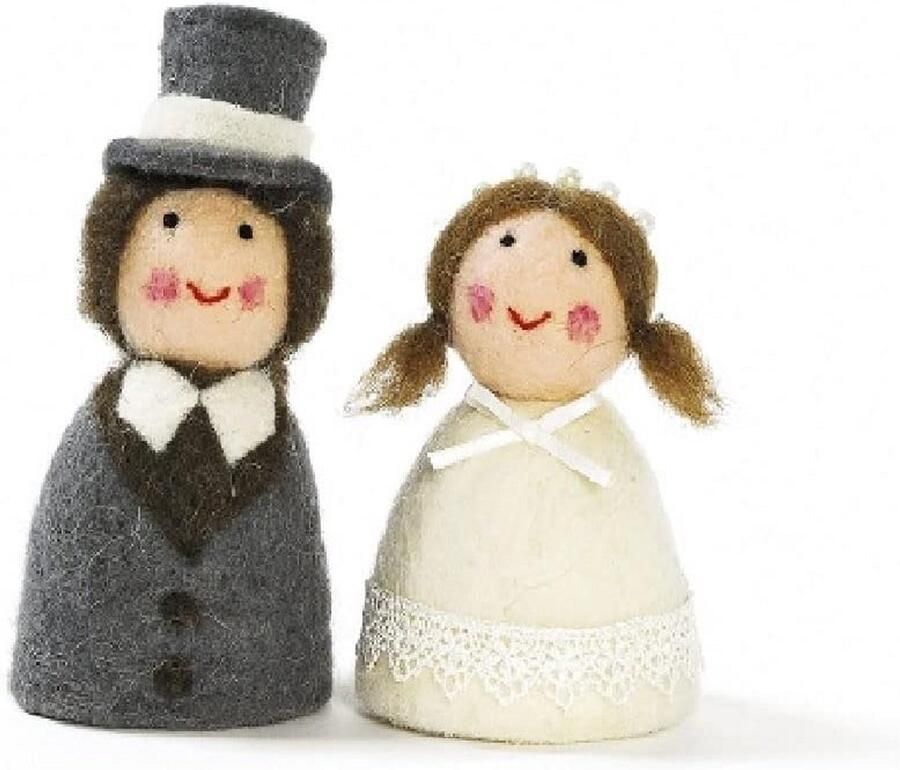 Decoratieve Vilt Eierwarmer voor Bruiloften en Huwelijken