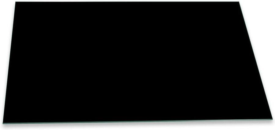 Decorwelt Keukenachterwand spatbescherming van glas wandbescherming fornuis gootsteen zwart 90 x 52 cm keukenspatbescherming tegelbescherming tegelspiegel keuken decoratieglas