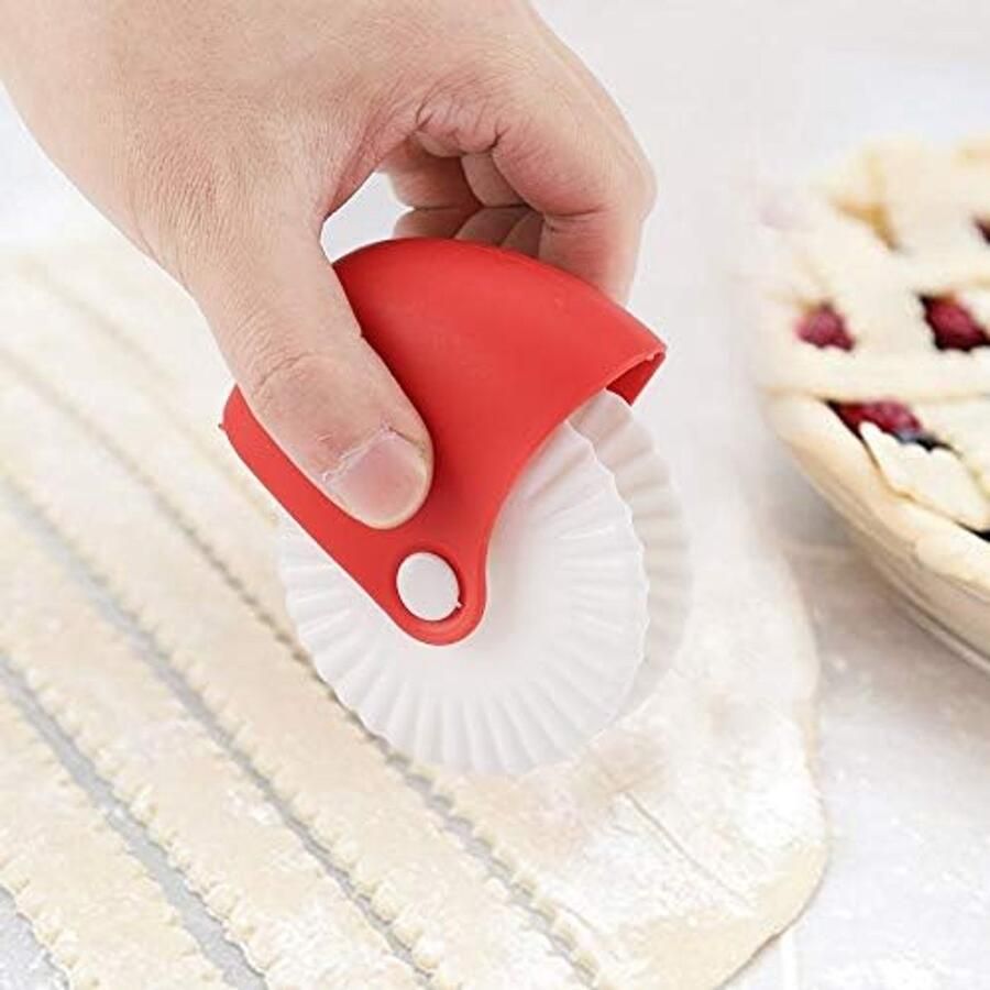 Deeg Cutter Pasta Maker Handleiding Noodle Rooster Cutter Roller Gebak Snijwiel Krimpwiel Multifunctioneel (Snijwiel)