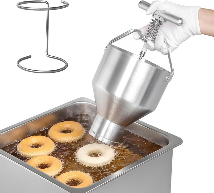 Deeg Dispenser Beslag Machine Zelf Gebak Maken 6 Dikte Instellingen 3 Liter Capaciteit Zilver