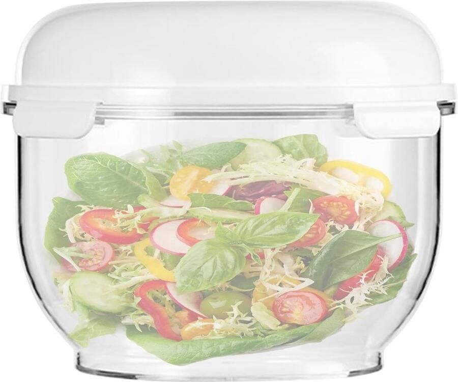 Deeg Gisting Container Brood Bakbak Deeg Rijzen Anti-aanbaklaag 3 Liter Inhoud Transparant