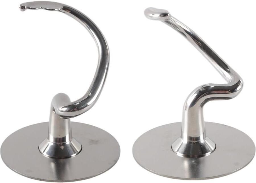 Deeg Haak Accessoire Mixer Onderdeel Brood Deeg Kneden RVS Materiaal 4.5-5 Liter Zilverkleurig
