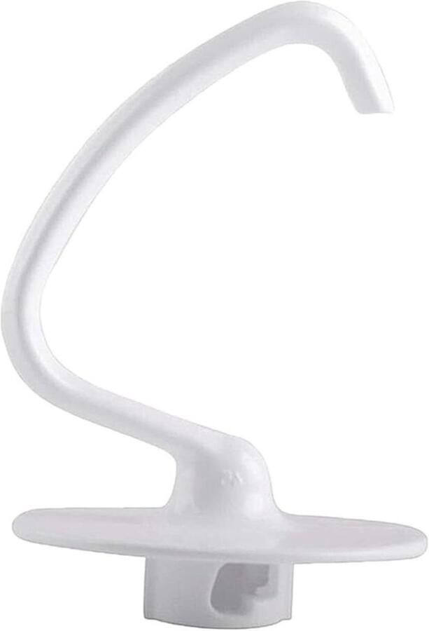 Deeg Haak Mixer Accessoire Brood Bakken Antiroest Glazuur 17.5 cm Zilver