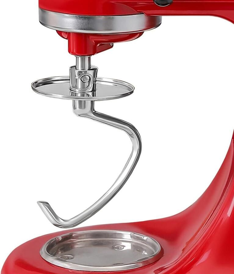 Deeg Haak Mixer Accessoire Brood Bakken Uniek Spiraalontwerp 4.5-5 Liter Zilverkleurig