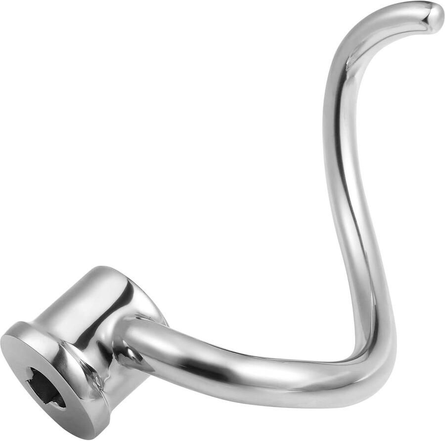 Deeg Haak Mixer Broodhaak Keukenmachine Deeg Kneden Voedselveilig Roestvrij Staal 4.5-5 Qt Zilver