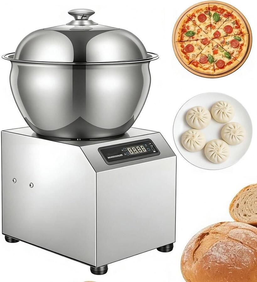 Deeg Mixer Bak Machine Brood Bakken Krachtige Motor 8 kg Capaciteit Zilver