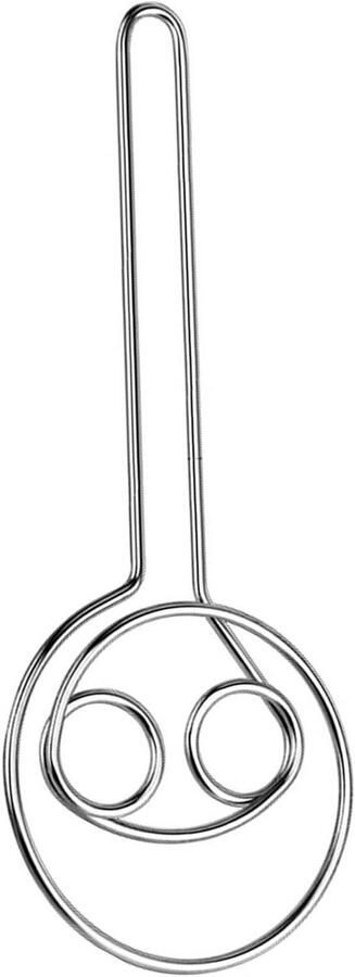 Deeg Mixer Hand Mixer Bakken en Koken Dubbel Oog Ontwerp 50 gram Zilver