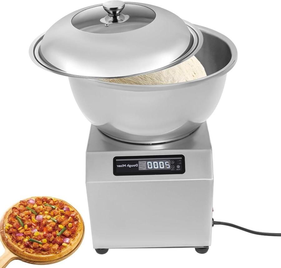 Deeg Mixer Kneedmachine Keuken Bakken Brood Krachtige Motor 8 kg Capaciteit Zilver