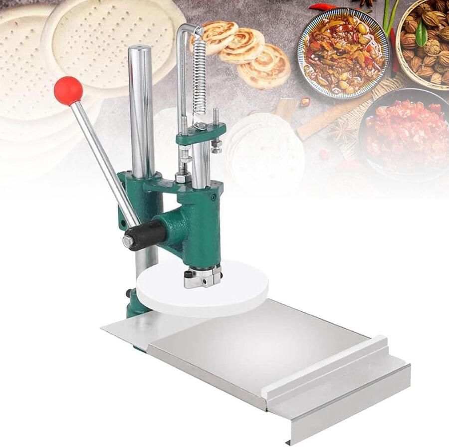 Deeg Persmachine Pizza Maker Deeg Vellen Maken Verstelbare Giek Hoek 12-16 cm Zilver