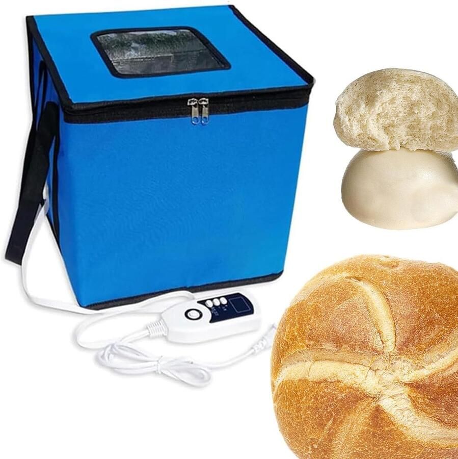 Deeg Proofer Brood Gister Zuurdesem Bakken Constante Temperatuur 27x27cm Grijs