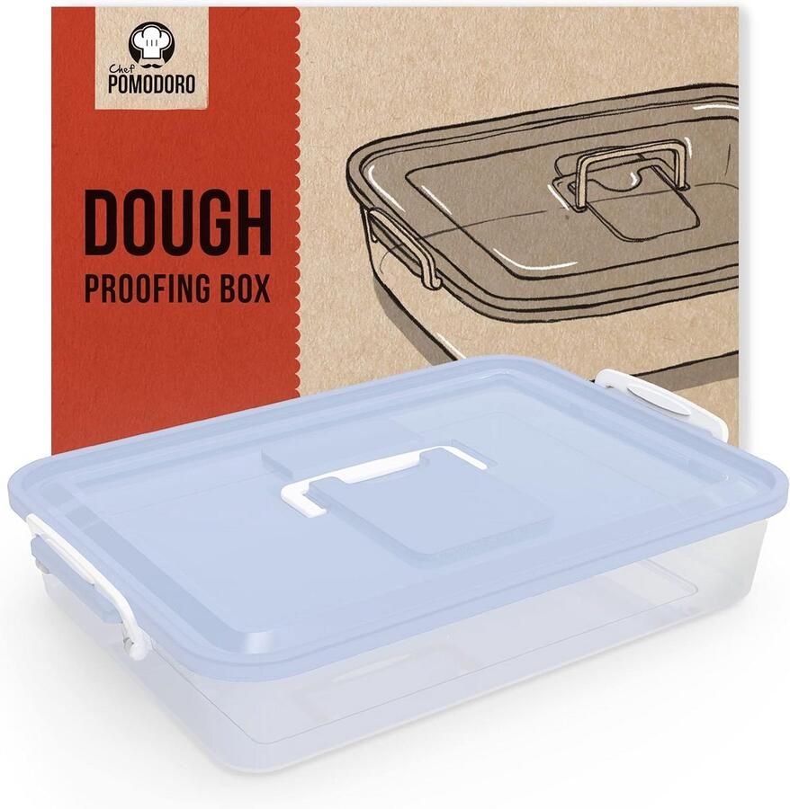 Deeg Proofing Box Deeglade Kit Brood Bakken Luchtdicht Deksel 35 x 305 cm Blauw