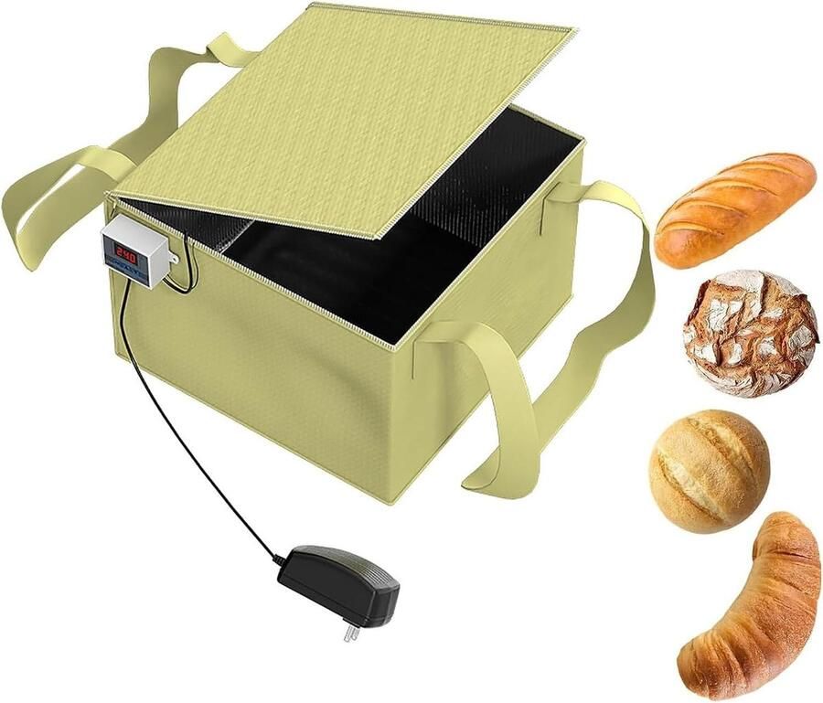 Deeg Rijskast Brood Fermentatie Perfect Brood Maken Precisie Temperatuurregeling 30x29x19 cm