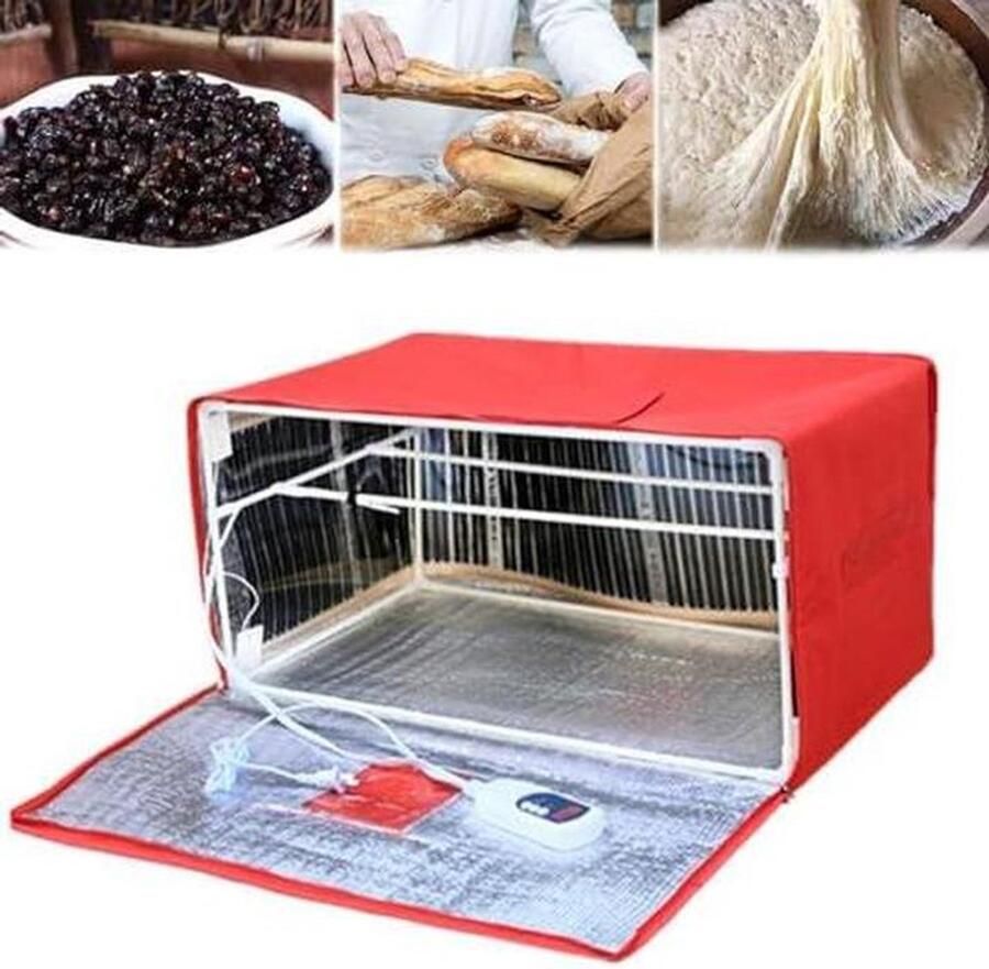 Deeg Rijskast Yoghurt Maker Perfect Bakken Precieze Temperatuur 40 x 32 x 32 cm Zwart