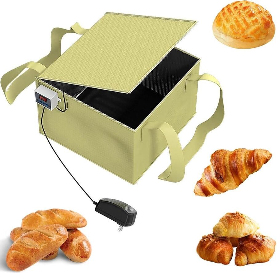 Deeg Starter Zuurdesem Tool Brood Bakken Precisie Temperatuurregeling 30x29x19 cm Wit