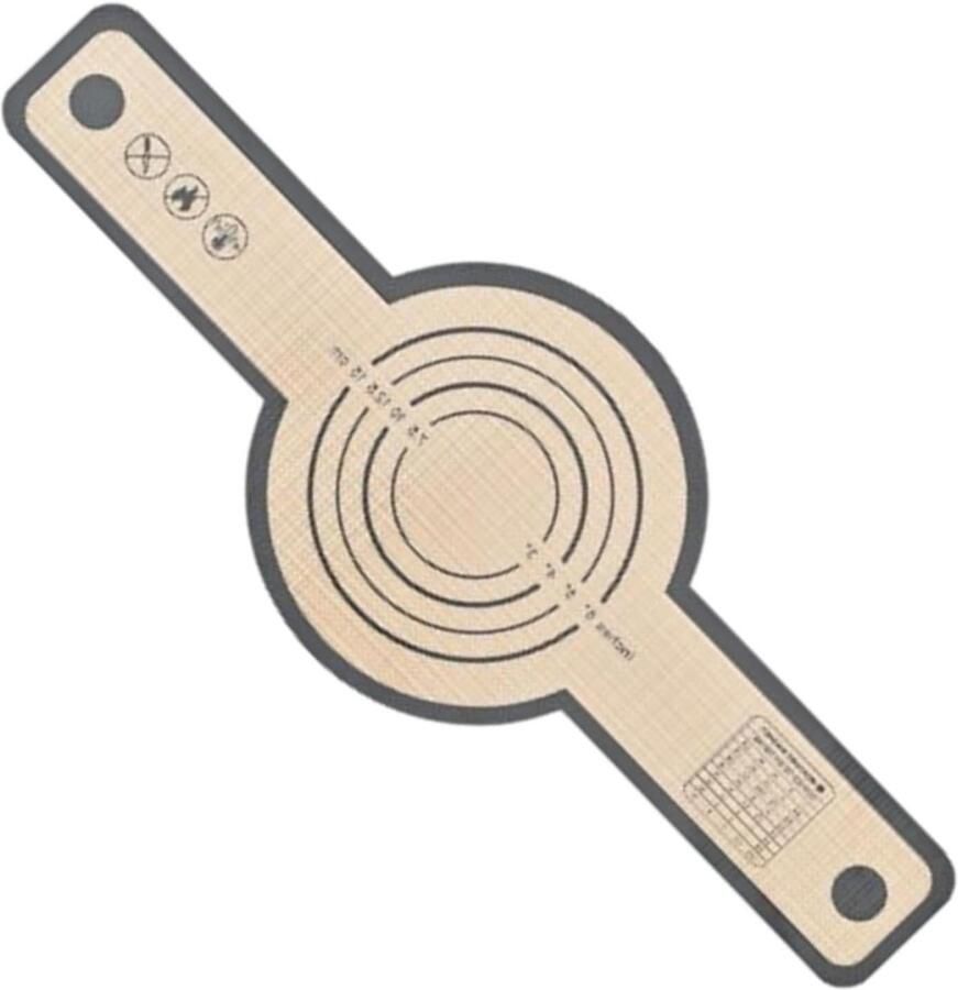 Deeg Transfermat Bakplaat Liner Bakken en Braden Niet-klevend Ontwerp 53 x 21 cm Licht Beige
