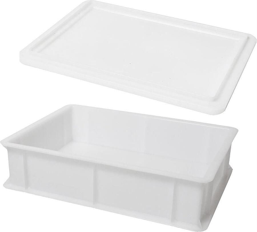 Deegcontainer met Deksel voor Pizza & Brood 40x30 cm