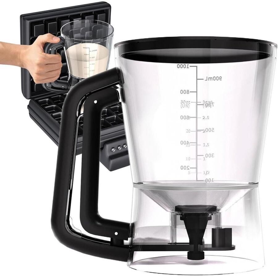 Deegdispenser Beslagschenker Bakken en koken Met maatverdeling 1 liter Meerkleurig