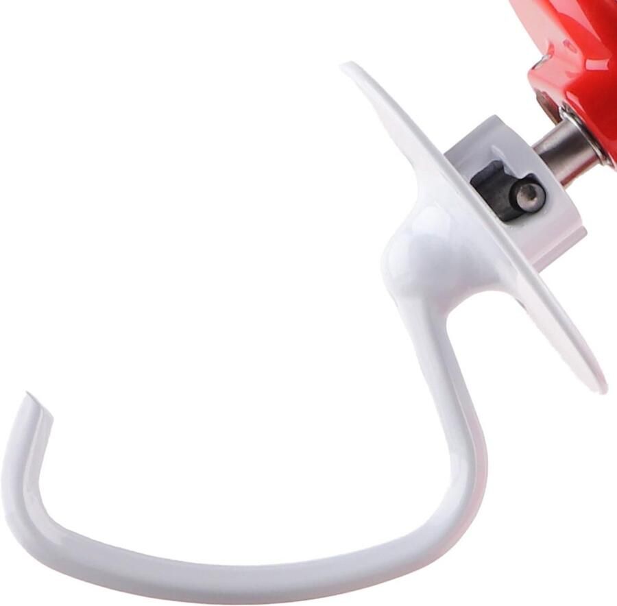 Deeghaak Mixer accessoire Keukenmachine opzetstuk Deeg Kneden C-vormig ontwerp 4.5-5.0 Quart Wit