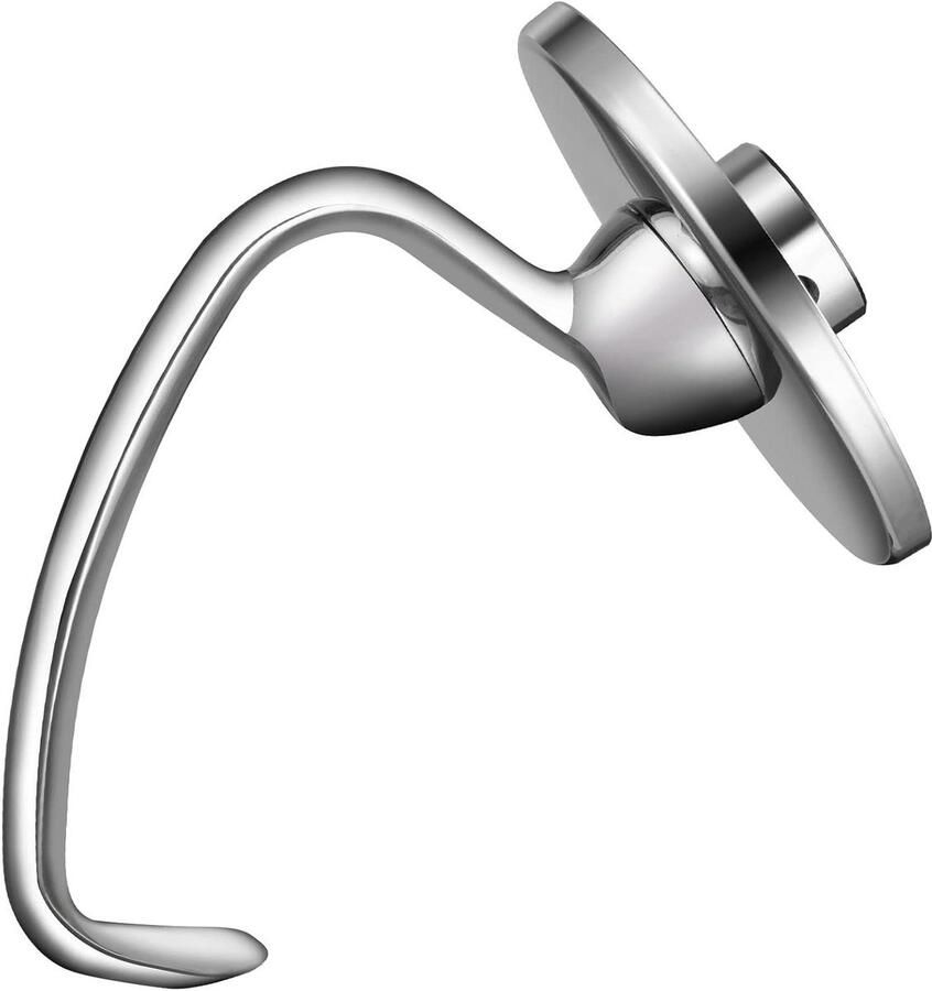 Deeghaak Mixer Deegaccessoire Keukenmachine Brood Bakken Roestvrij Staal 4.5 en 5QT Zilver