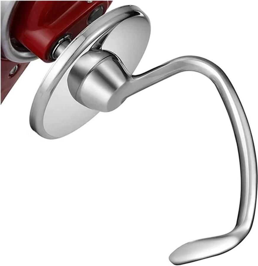 Deeghaak Mixer Keukenmachine Onderdeel Deeg Kneden Roestvrij Staal 4.5-5 Quart Zilver