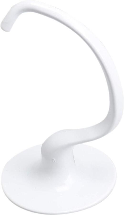 Deeghaak Mixer Mixerhaak Accessoire Deeg Kneden Roestvrij Staal 17x9.5cm Wit