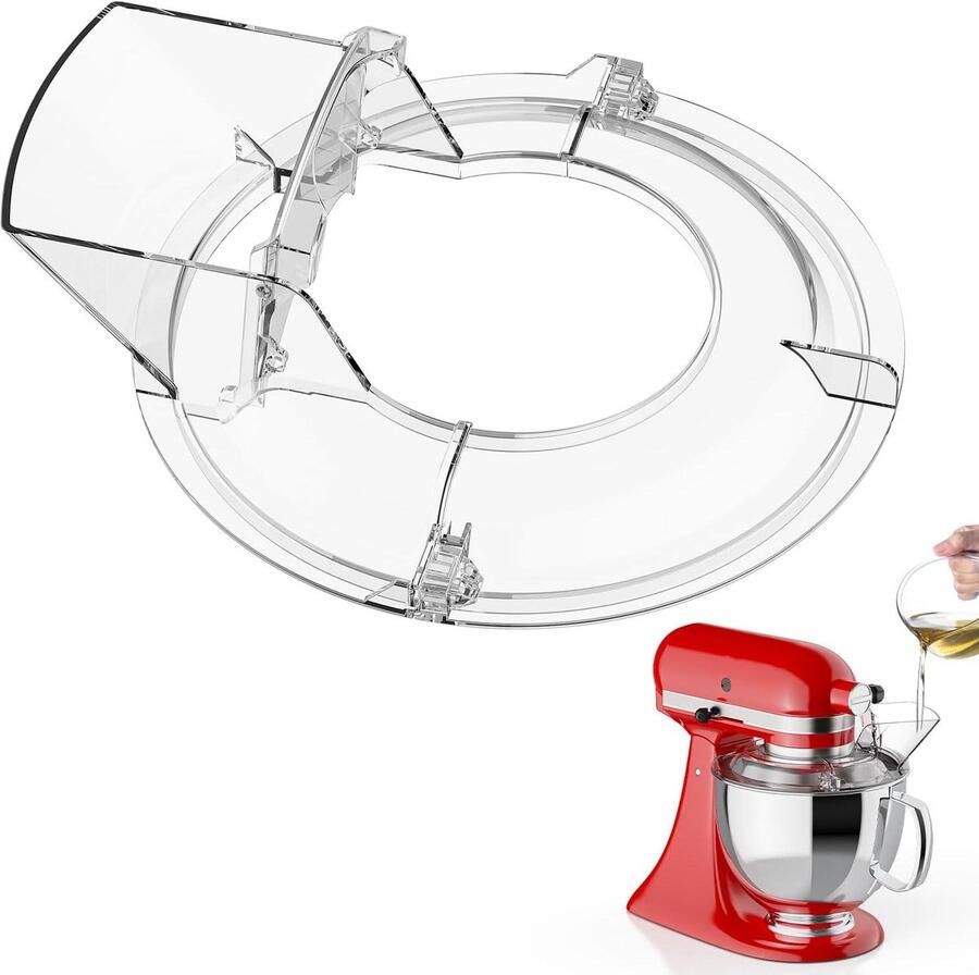 Deeghaak RVS Kneedhaak Mixer Brood Deeg Maken Vaatwasmachinebestendig 4.5 L Zilver