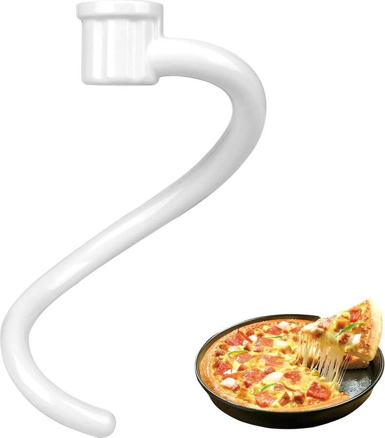 Deeghaak Spiral 1Pcs Coating Compatibel met Kitchenaid 5Plus & 6QT Perfect voor het maken van deeg ShopVlot