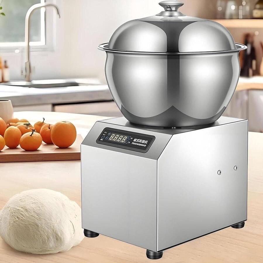 Deegkneder Machine Broodmixer Bloemkneedmachine Bakken Brood Pizza Dubbele Rotatie Motor 8 kg Capaciteit Zilver