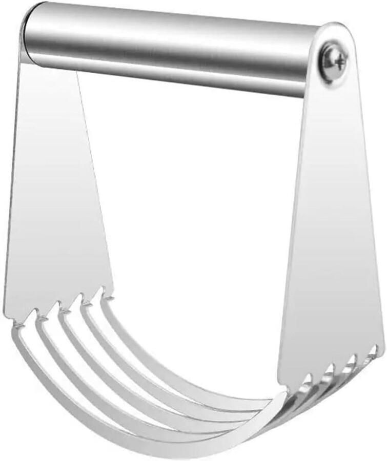 Deegkneder Meel mixer Thuis bakken Roestvrij staal Compact formaat Zilver
