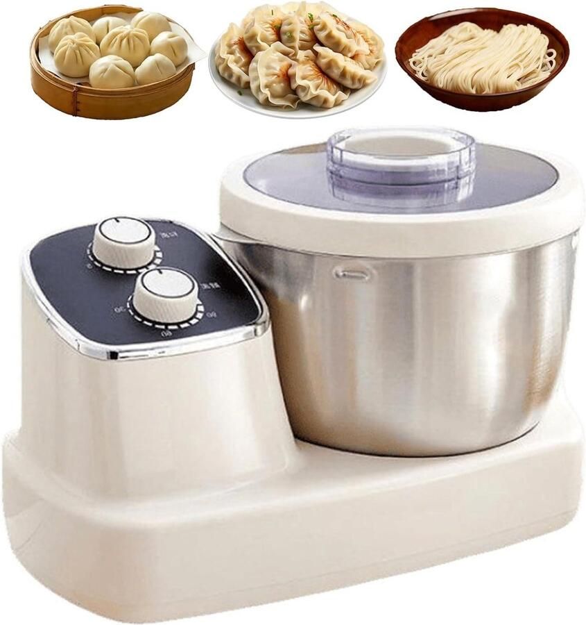 Deegkneedmachine Deegmaker Broodmaker Thuisbakken Intelligente Temperatuurregeling 7 Liter Wit