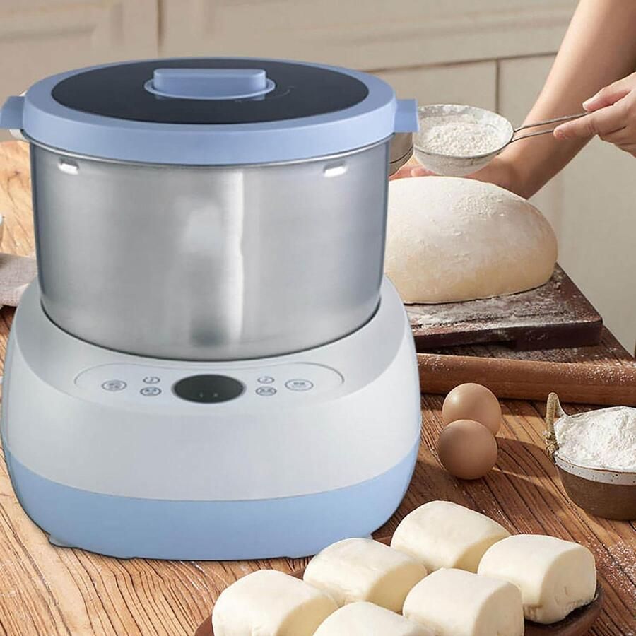 Deegkneedmachine Keukenmixer Deeg Maken Touchscreen Bediening 5 Liter Kom Blauw