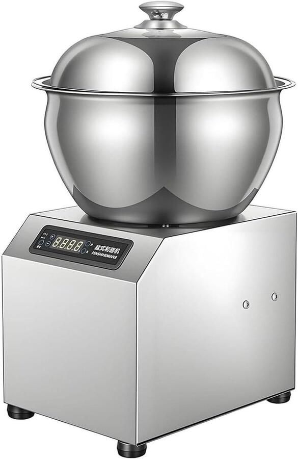 Deegkneedmachine Keukenmixer Professioneel Bakken Bidirectionele Rotatie 5 8KG Capaciteit Zilver