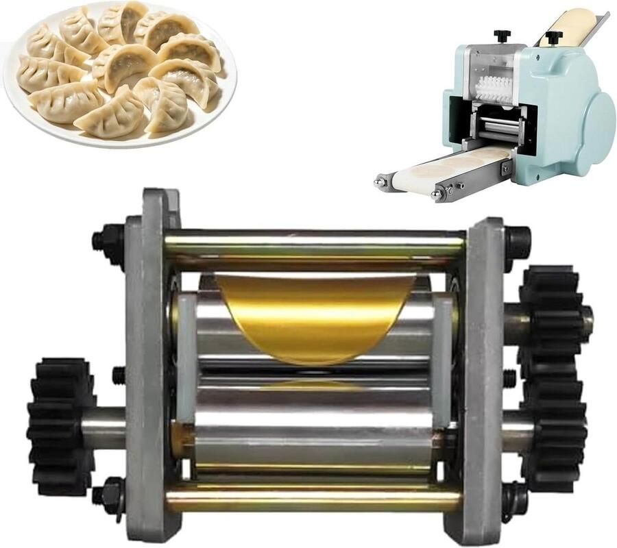 Deegmachine Dumplingvellen Deegroller Wonton Snel Deeg Vormen Automatische Bloemstrooier 8-9.5 cm mal Zilver