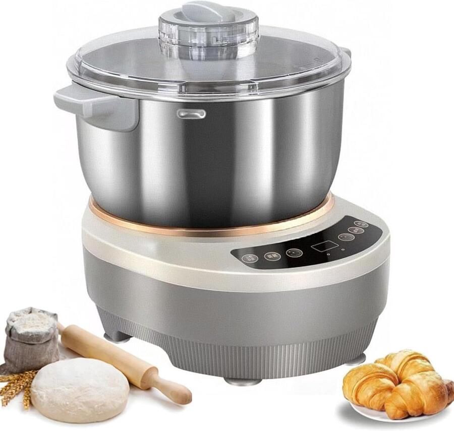 Deegmachine Fermentatie Deegmixer Keuken Zelf Brood Maken Intelligente Programma's 7L Capaciteit Zilver