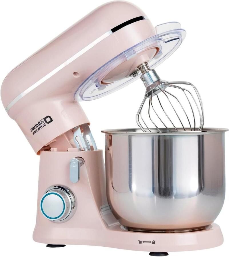Deegmachine Keukenmixer Kneedmachine Bakken Thuis Krachtige 800W Motor 3.5 Liter Kom Roze