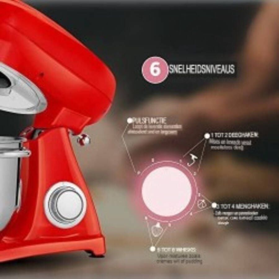 Deegmachine Kneedmachine Rood