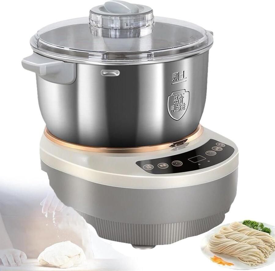 Deegmachine met Fermentatie Bloemmixer Kneedmachine Bakken Thuis Constante Temperatuur Fermentatie 7L Zilver