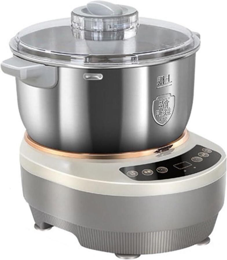 Deegmachine met Fermentatie Broodmixer Keukenmachine Bakken Thuis Gisting op Constante Temperatuur 7L Grijs