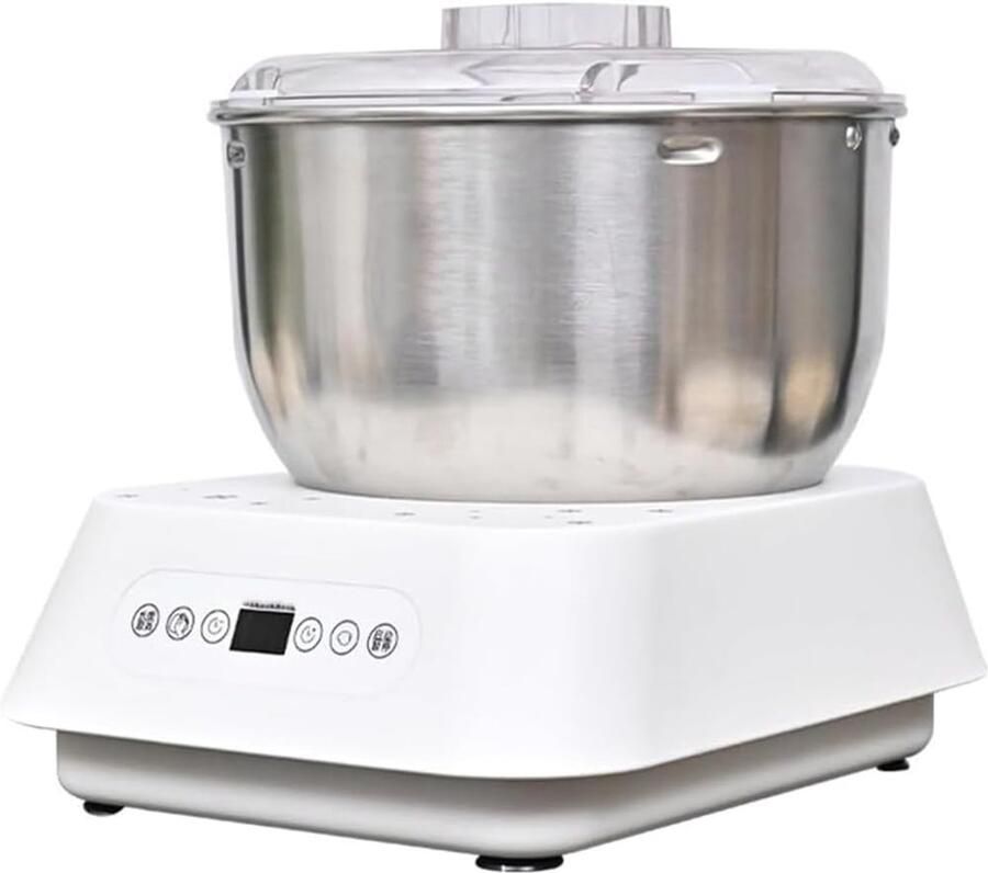 Deegmachine met Fermentatie Deegmixer Zelf Brood Maken Intelligente Thermostaat 7L Capaciteit Zilver