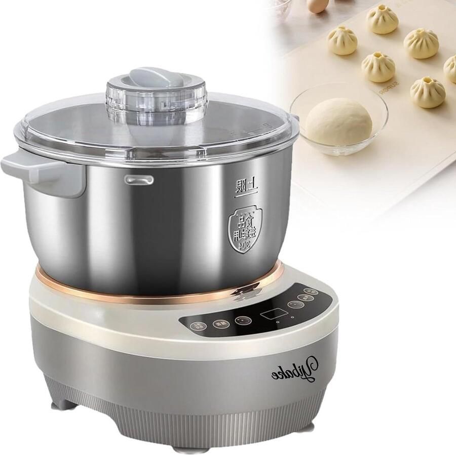 Deegmachine Met Fermentatiefunctie 5l 7l Antiaanbak Roestvrijstalen Deegmeelmixer Deegkneedmachine Met Timer En Touchscreen Maatbekers En -Lepels 7L