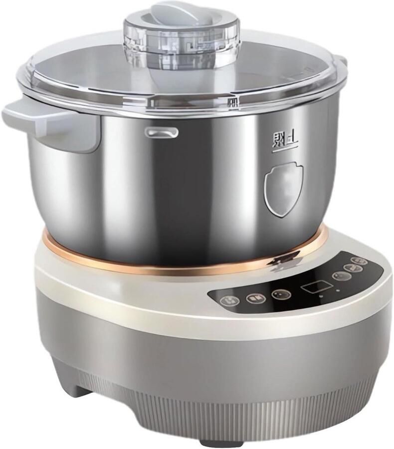 Deegmaker en Mixer Kneedmachine Keukenmachine Thuis Bakken Intelligente Temperatuurregeling 5L of 7L Zilver
