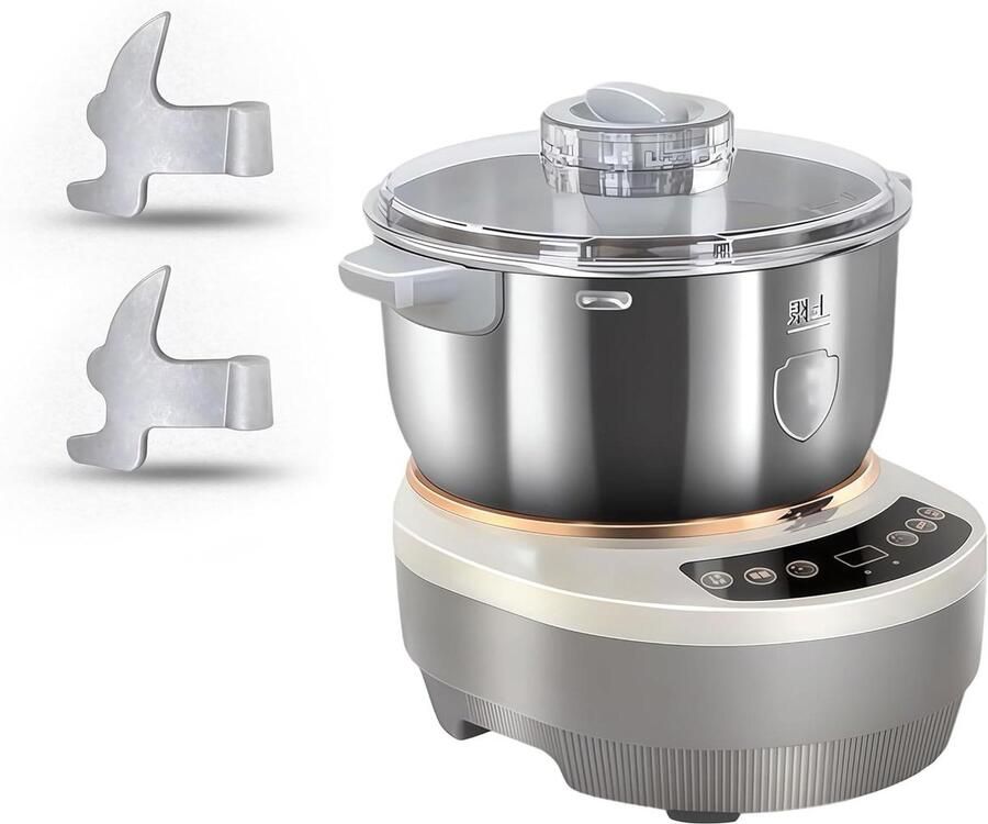Deegmaker Kneedmachine Brood Bakken Met Fermentatie 5 Liter Grijs