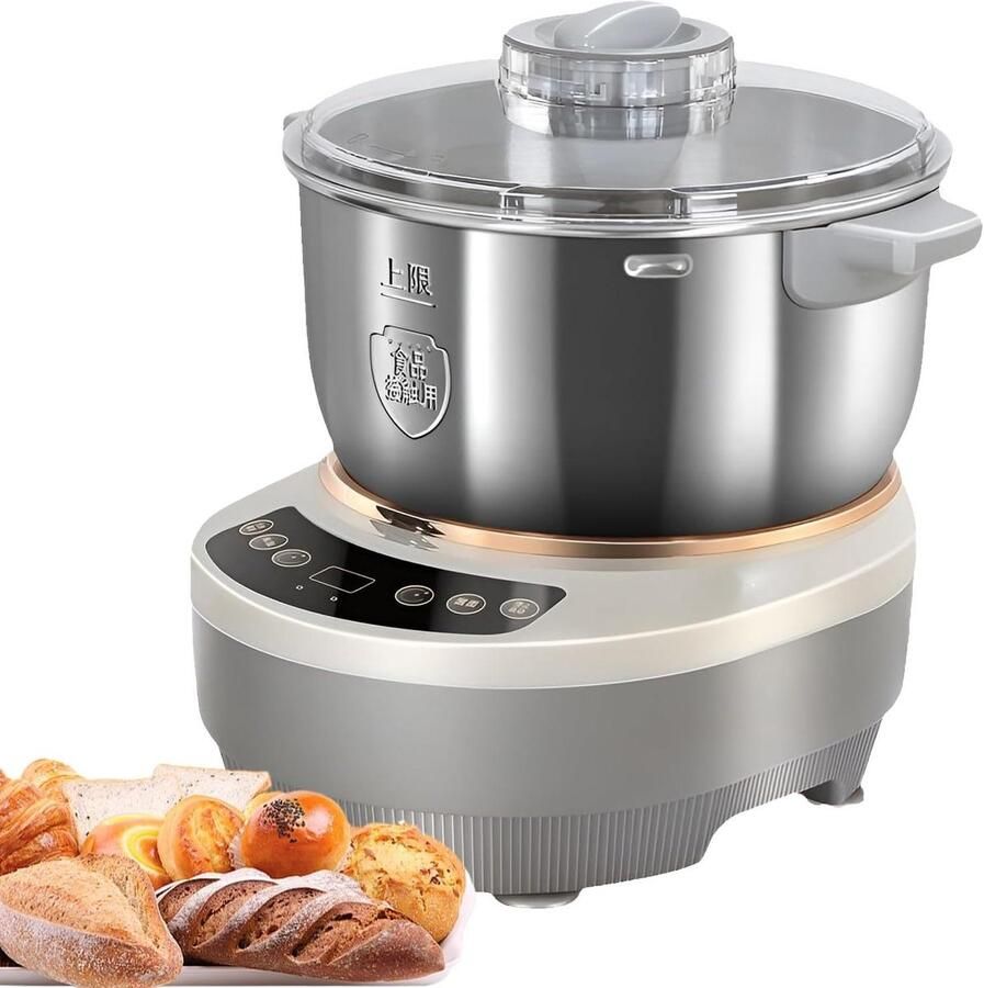 Deegmaker met Fermentatie Broodmachine Keukenmachine Zelf Brood Maken Constante Temperatuur Rijzen 5L Zilver