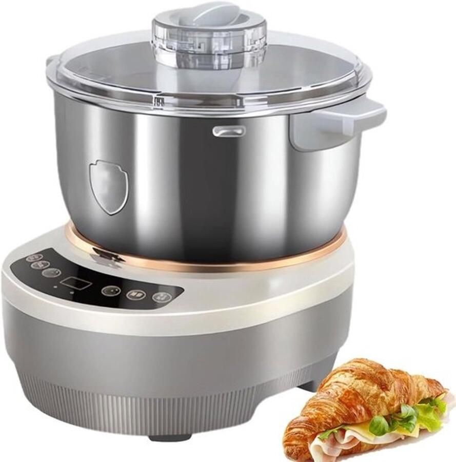 Roestvrijstalen Deegmenger Elektrische Mixer Keuken Zelf Bakken Thuis Fermentatie Functie 7 Liter Capaciteit