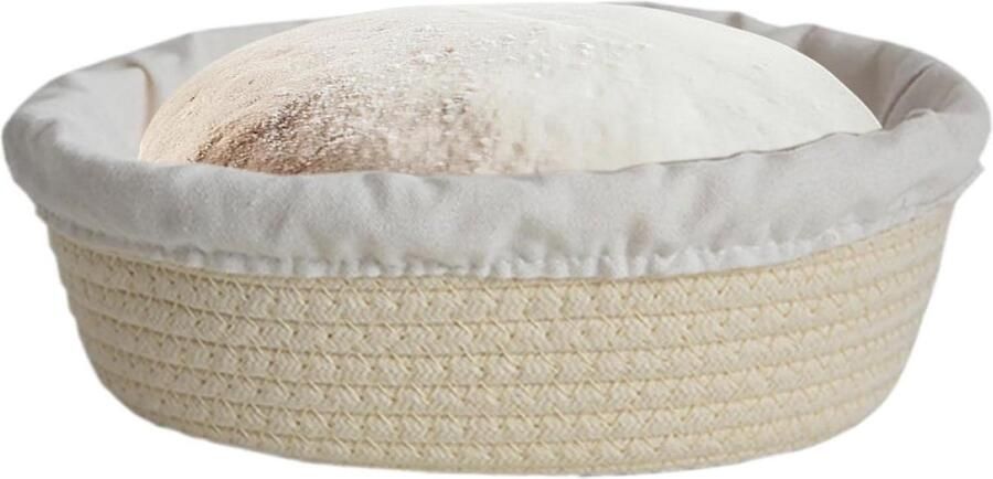 Deegmand Katoen Broodmand Bakken Ambachtelijk Bakken Ademend Ontwerp 20.8 cm Breed Meerkleurig
