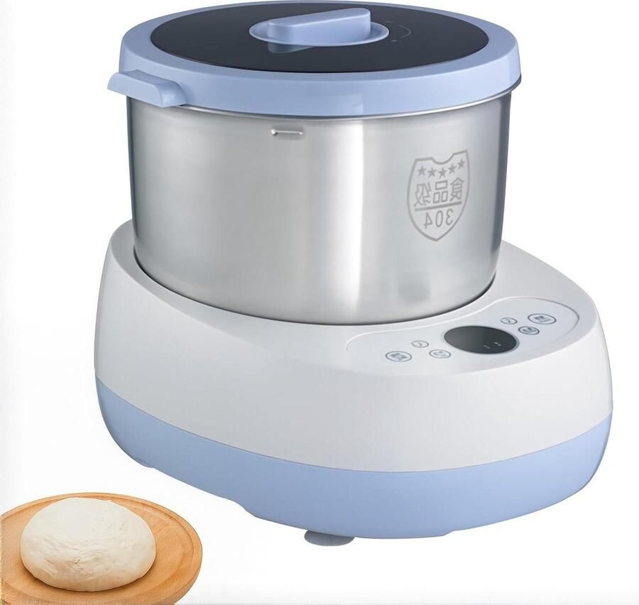Deegmixer Deegmaker Pizzadeegmaker Brood Bakken Intelligent Kneedprogramma 5 Liter Kom Zilver